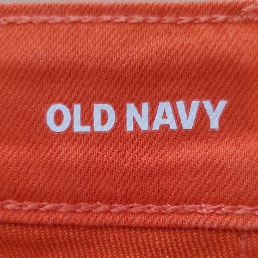 Old Navy Orange Jean Shorts - Picture 2 of 8